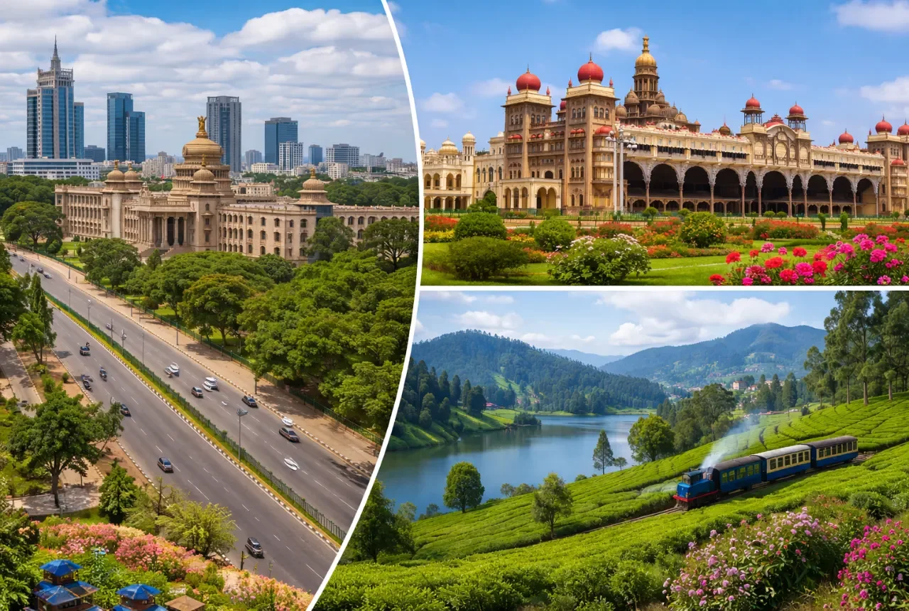 Bangalore, Mysore, Ooty